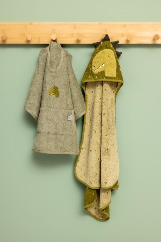 Trixie Badeponcho i Økologisk Bomull, Aura Dino