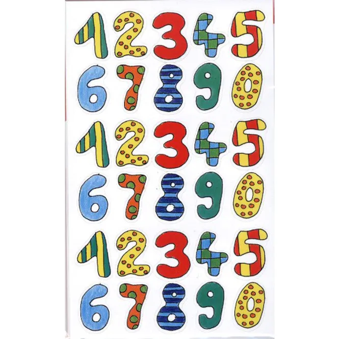 Hovedbilde BSB Stickers Tall Farger, 3 Ark