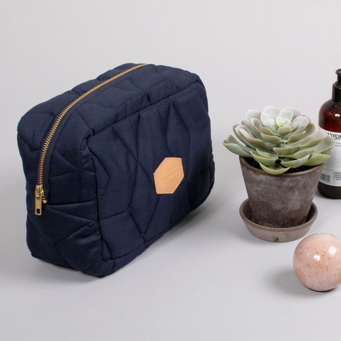 Hovedbilde Filibabba Toalettveske Soft Quilt Stor, Mørk Blå