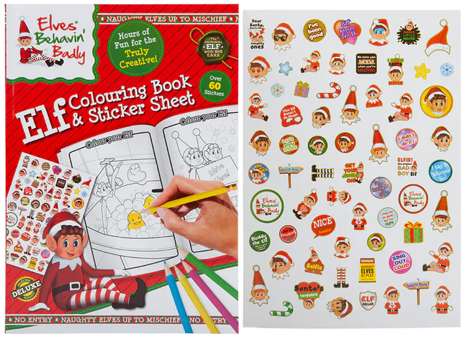 Hovedbilde Rampenissen Fargebok m/Stickers
