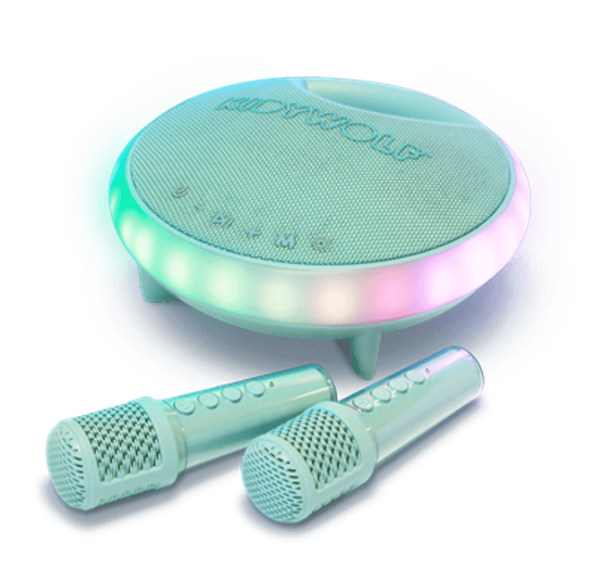 Hovedbilde Kidywolf Kidykaraoke, Portabel Karaokehøytaler med To Trådløse ...