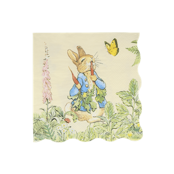 Hovedbilde Meri Meri Petter Kanin i Hagen - Servietter 16 stk.