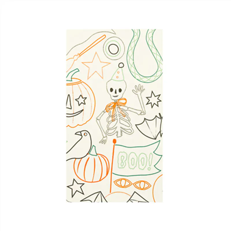 halloween fargeleggingsduk til bordet, halloween-aktivitet